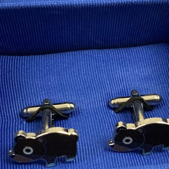 New Iota Links New York City Novelty Brown Bear Cuff Links - Picture 4 of 8